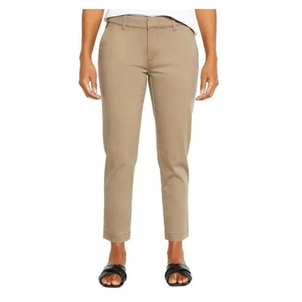 Banana Republic Women's Cropped Chino Pants, Beige, 6 G9